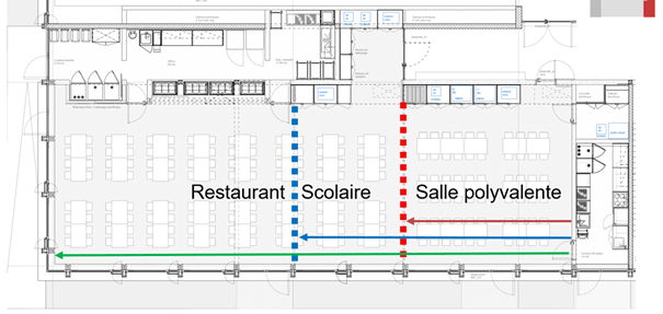 Plan intérieur groupe scolaire Rolliet