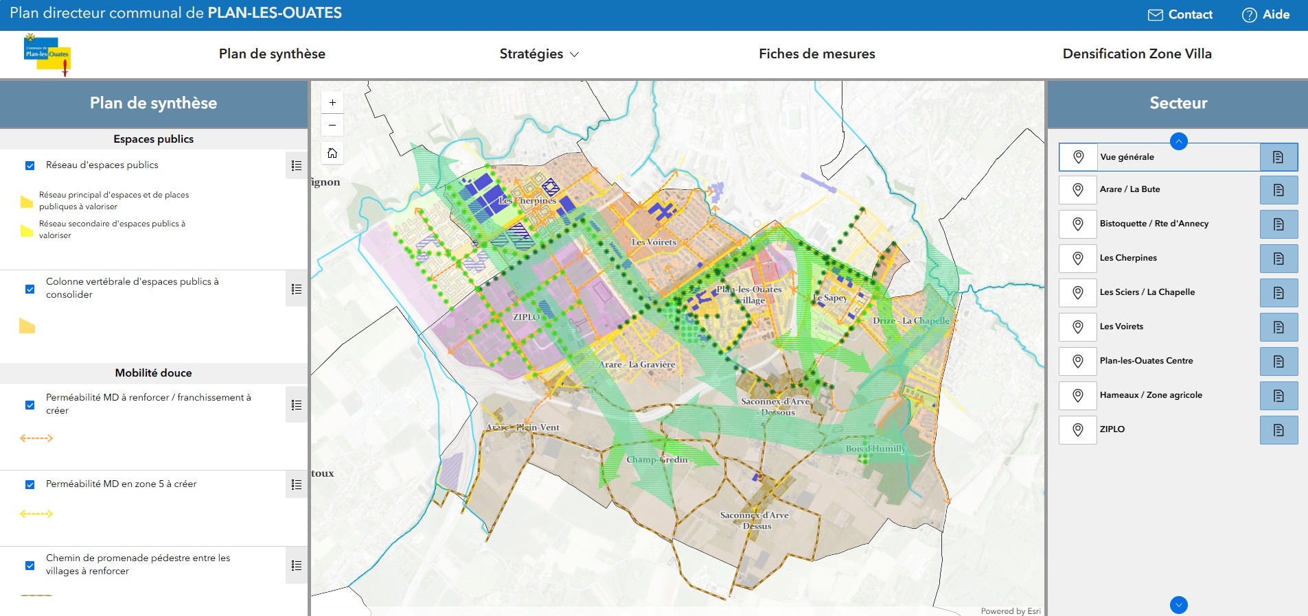 screenshot outil cartographique pdcom